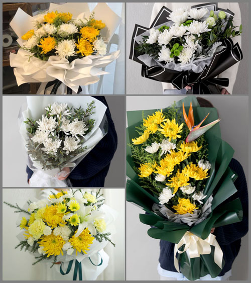 贵州六盘水盘县刘官街道水洞村白事花束代送